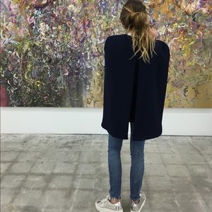 Alexis navy cape blazer. Sooo fabulous.